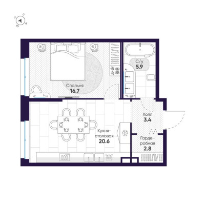 1к. квартира