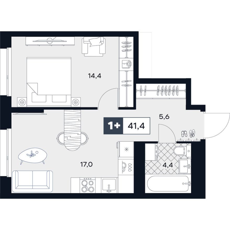 1к. квартира