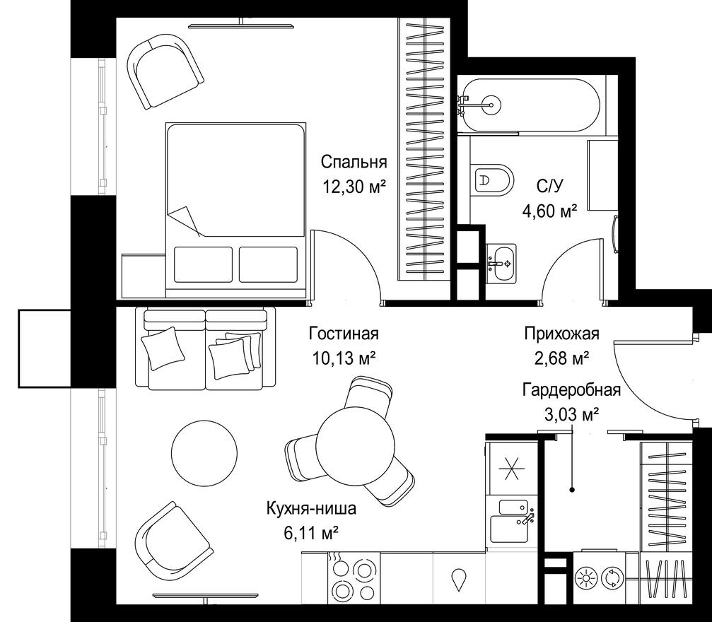 1к. квартира