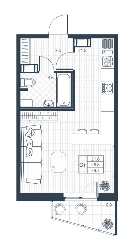 Студия-квартира