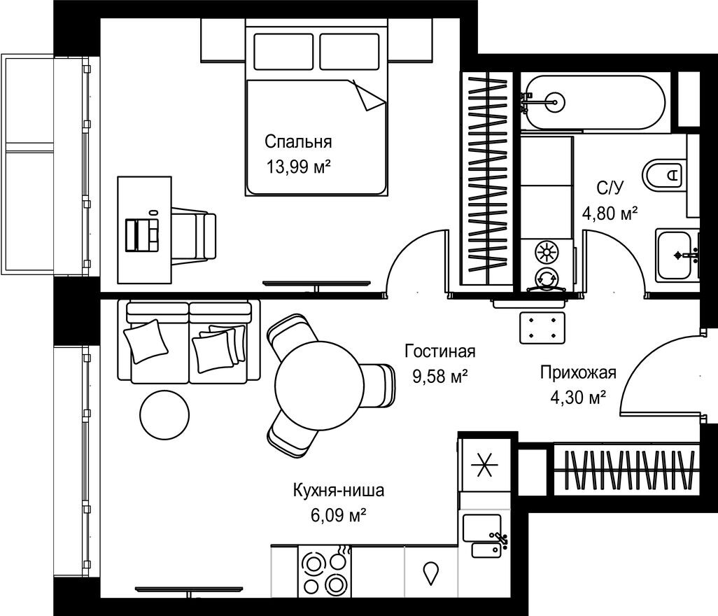 1к. квартира