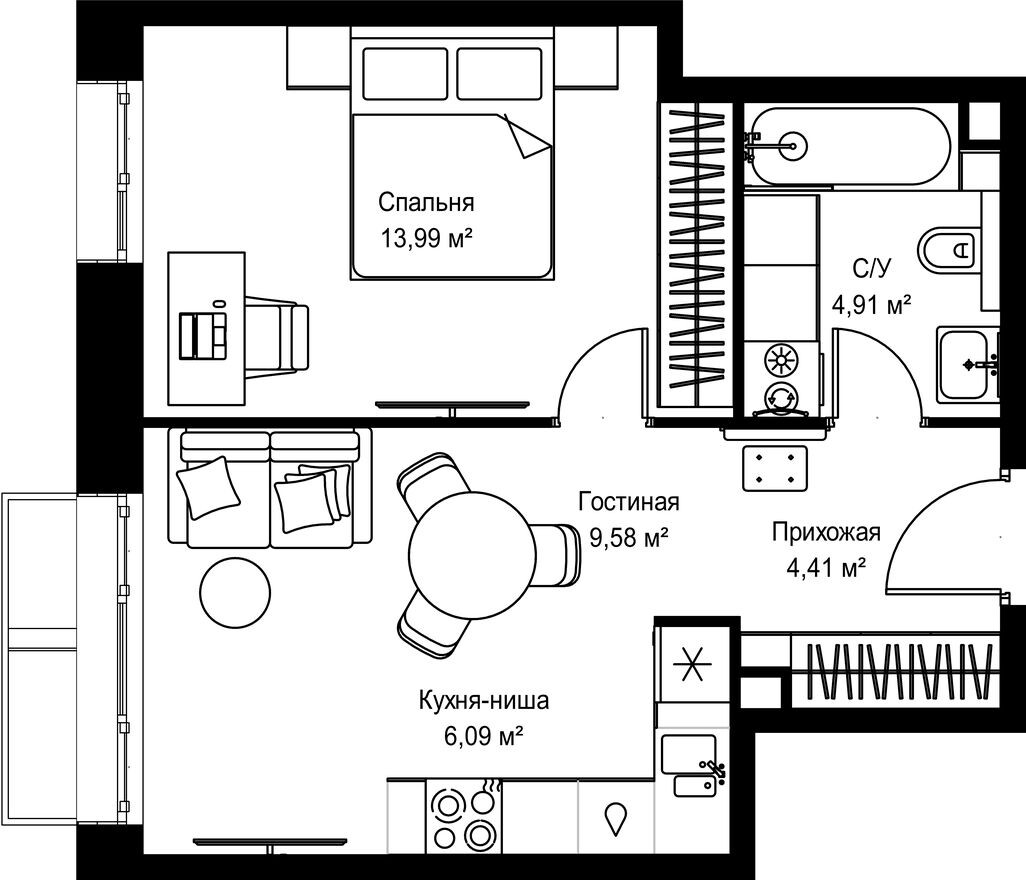 1к. квартира