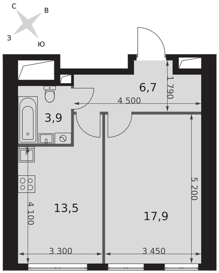 1к. квартира