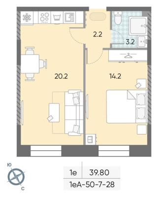 1к. квартира