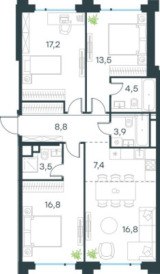 4к. квартира