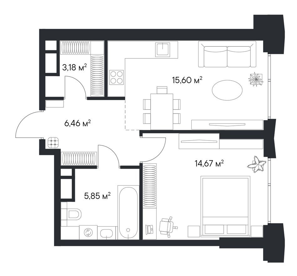 1к. квартира