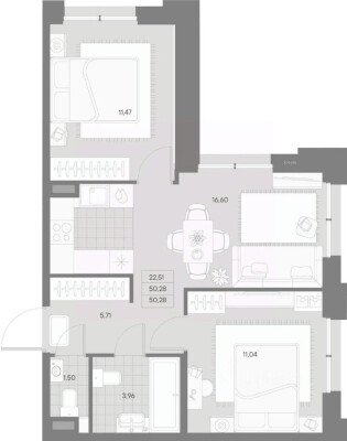 2к. квартира