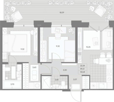 2к. квартира