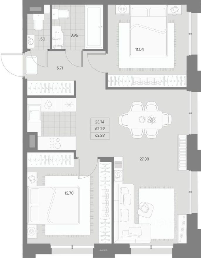 2к. квартира