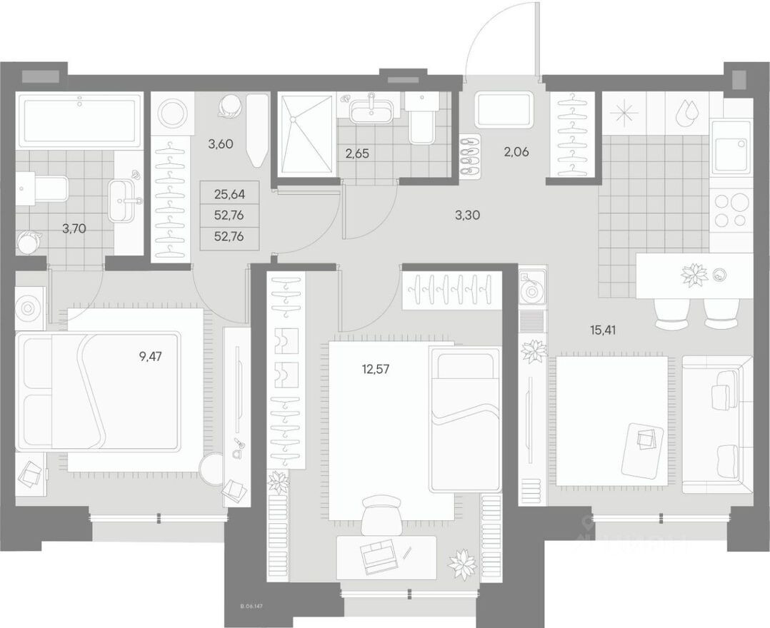 2к. квартира