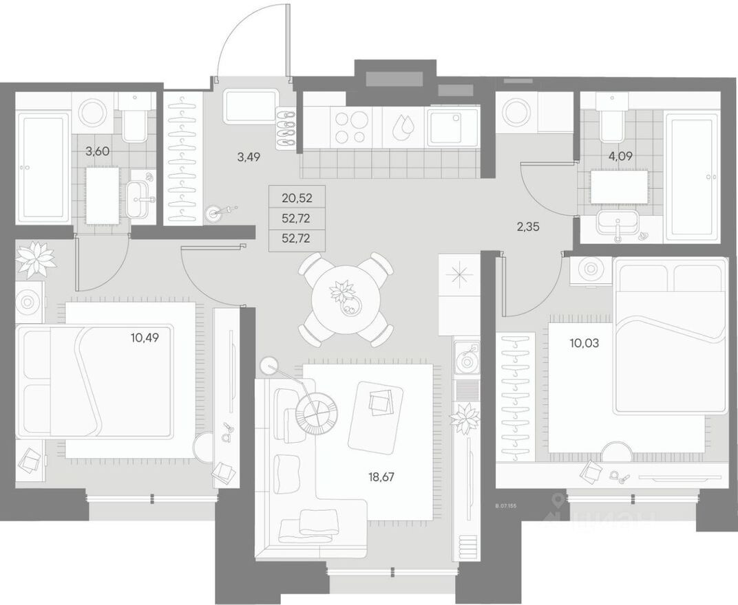 2к. квартира