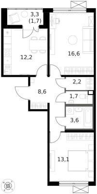 2к. квартира