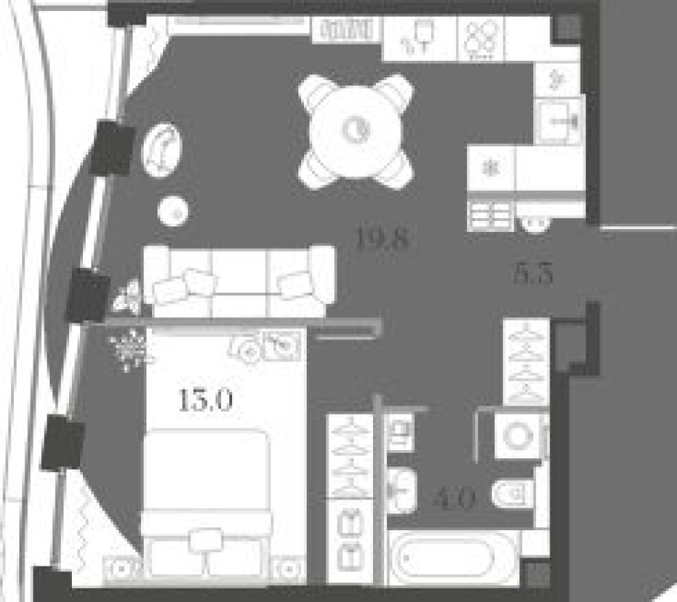 1к. квартира