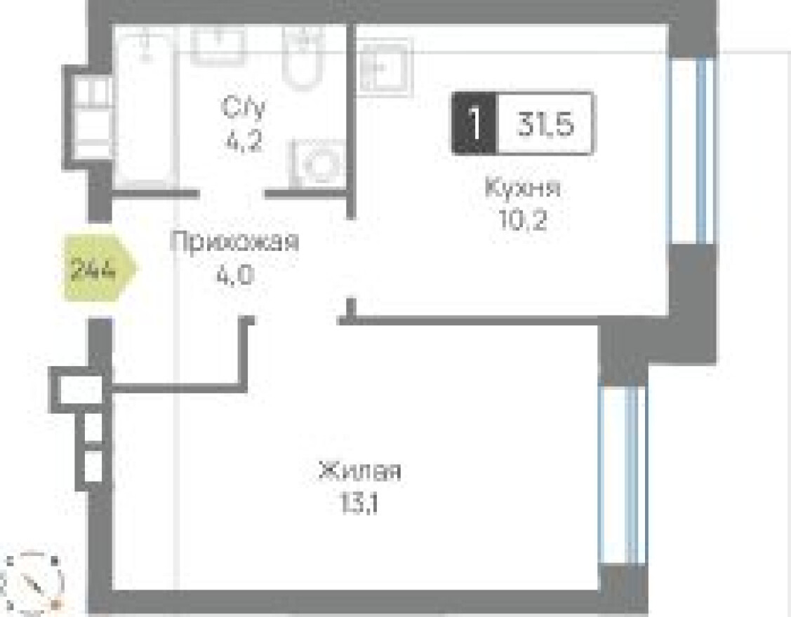 1к. квартира