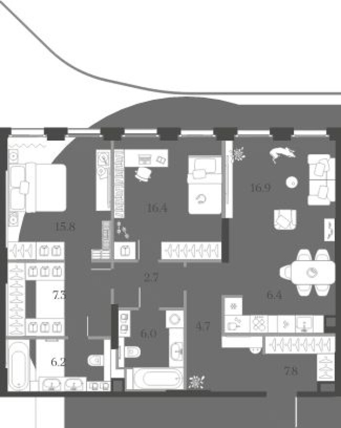 2к. квартира