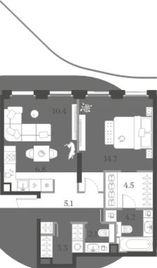 1к. квартира