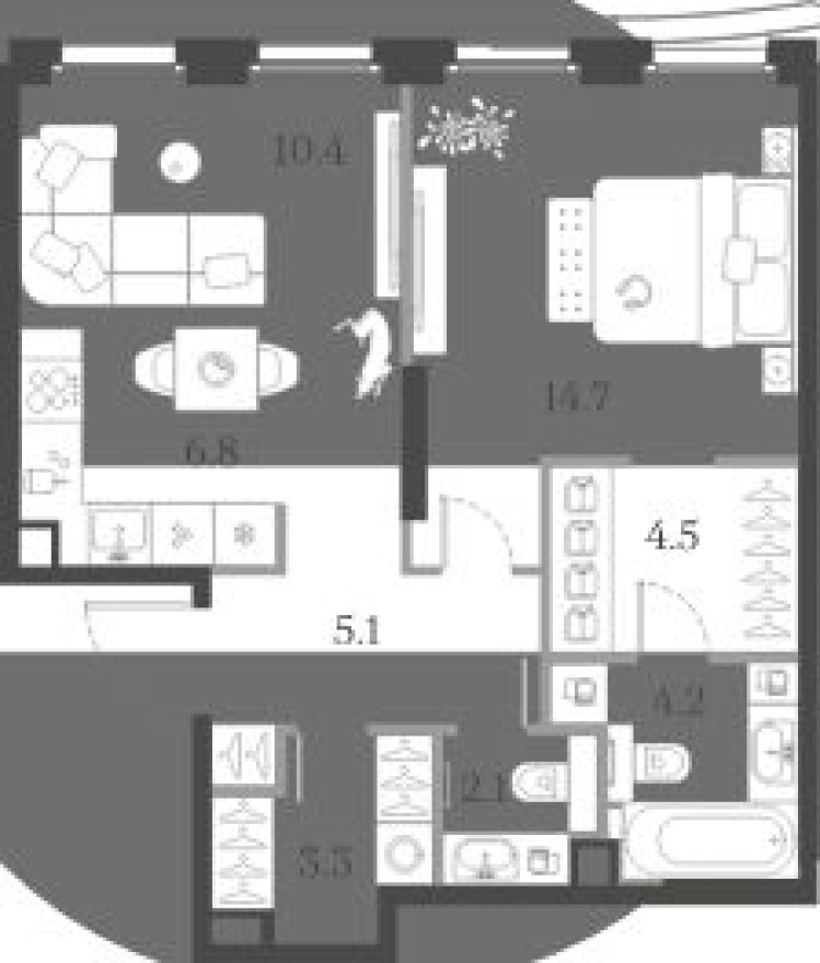 1к. квартира