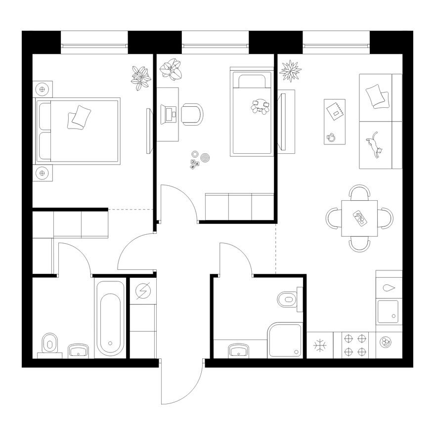 2к. квартира