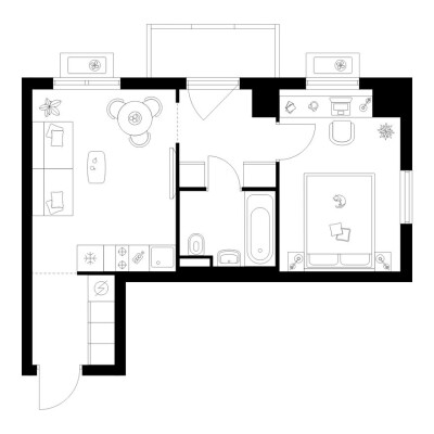 1к. квартира