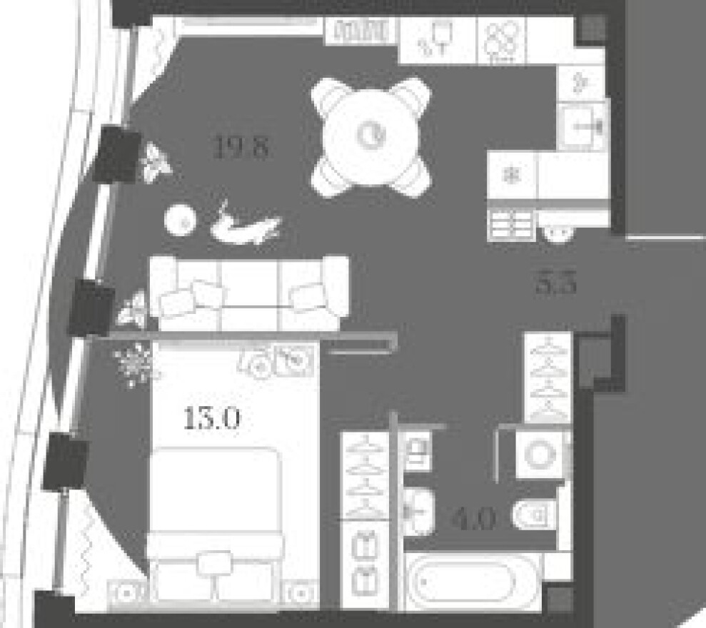 1к. квартира