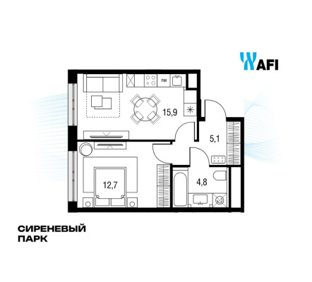 1к. квартира