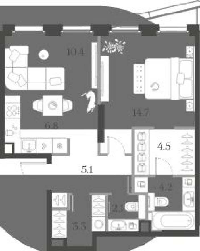 1к. квартира