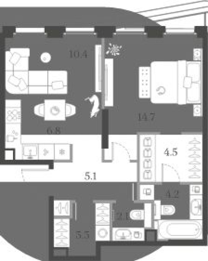 1к. квартира