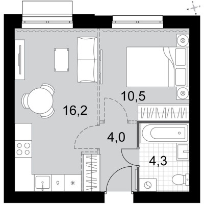 2к. квартира