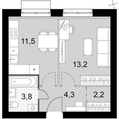 1к. квартира
