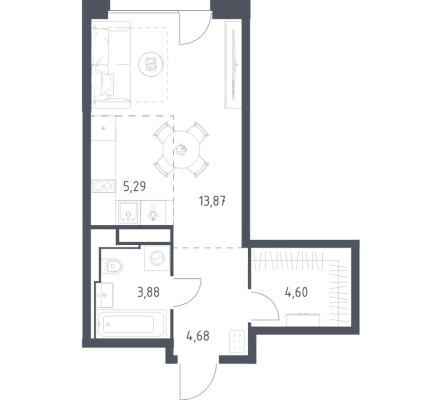 1к. квартира