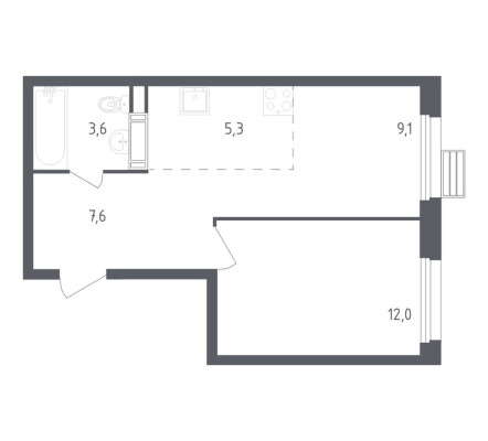 1к. квартира