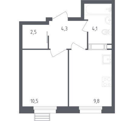 1к. квартира