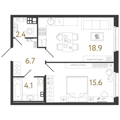 1к. квартира