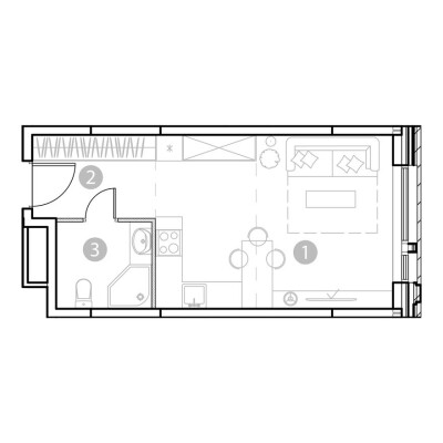 1к. апартаменты