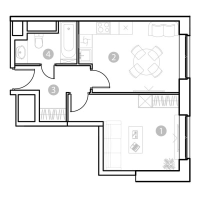 1к. апартаменты