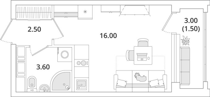 Студия-квартира