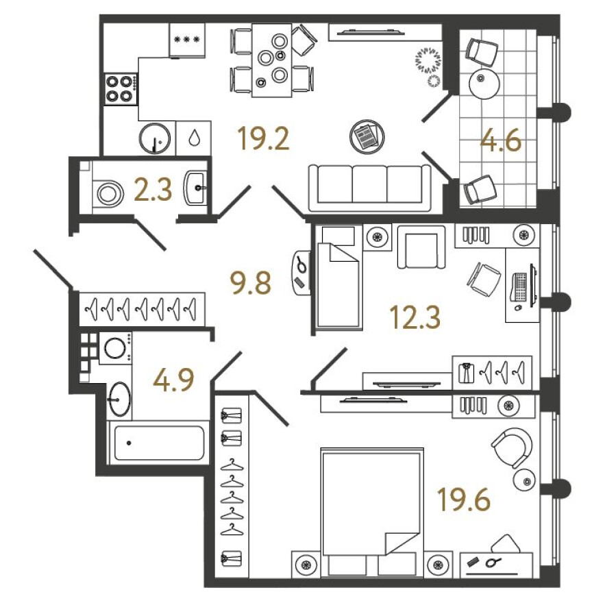 2к. квартира