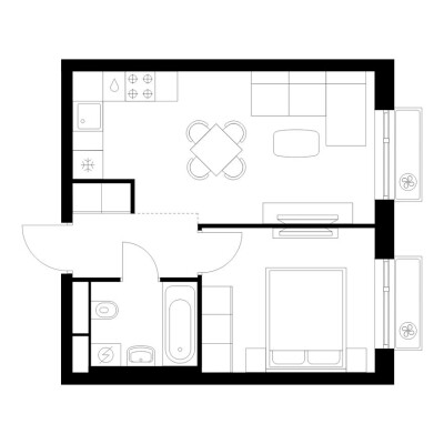 1к. квартира