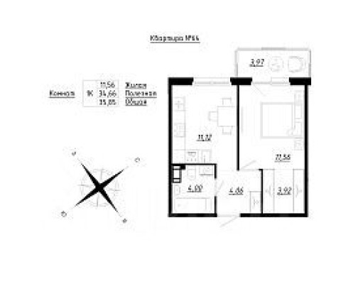 1к. квартира