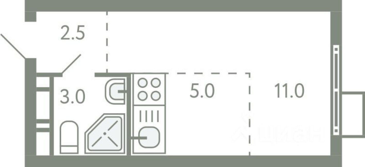 1к. квартира