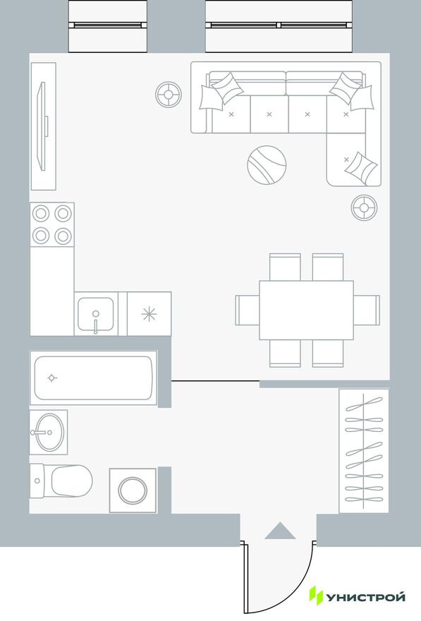 1к. квартира