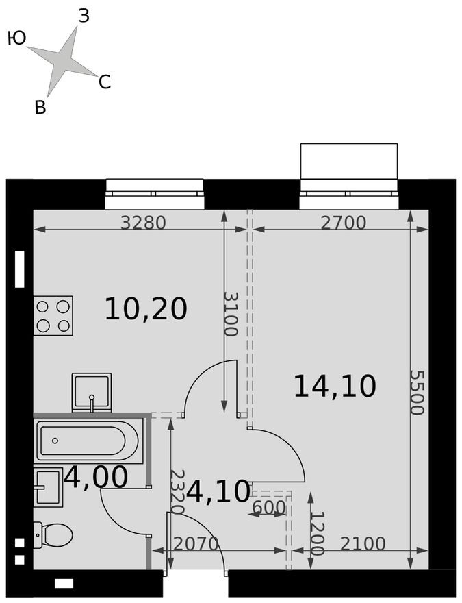 1к. квартира