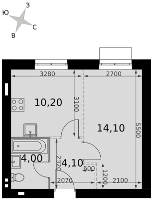 1к. квартира