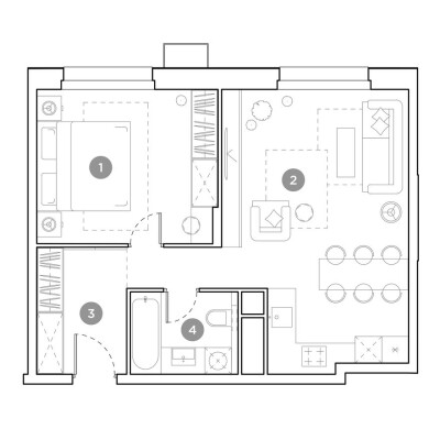 1к. квартира