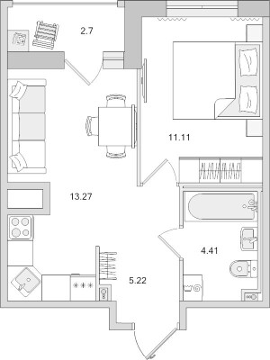 1к. квартира