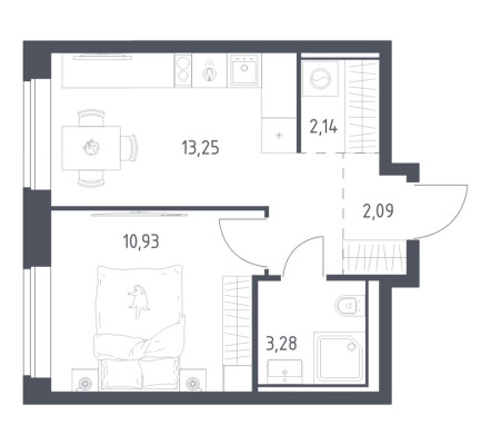 1к. квартира