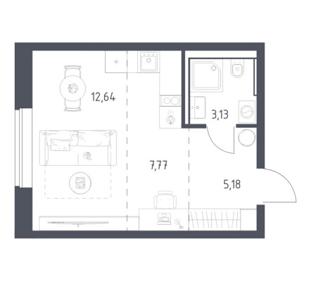 1к. квартира