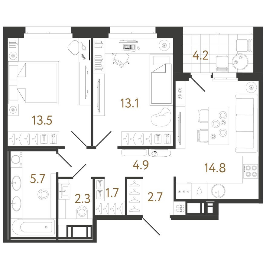 2к. квартира