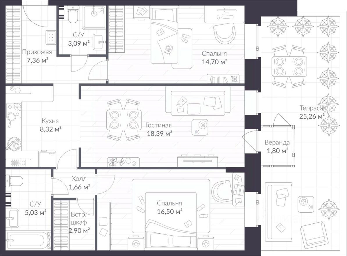 2к. квартира