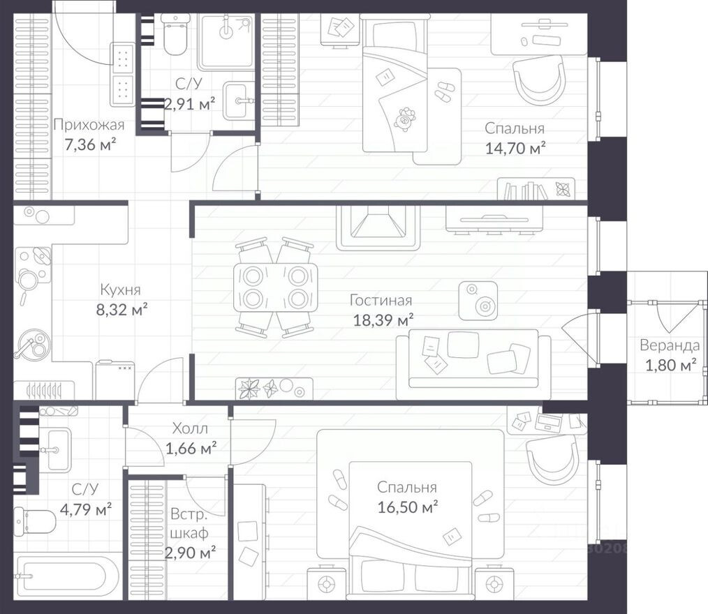 2к. квартира